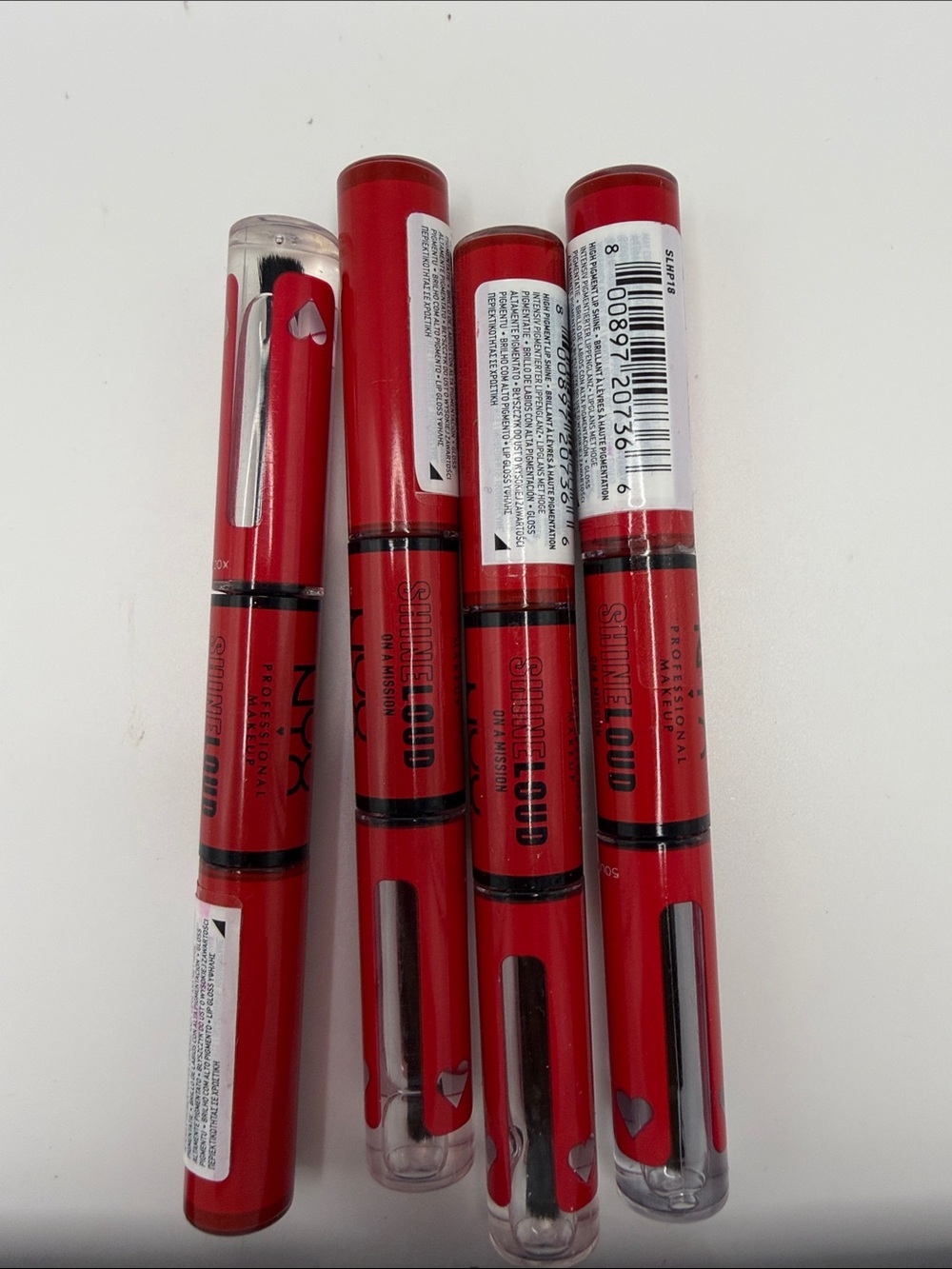NYX Shine Loud Liquid Lipgloss Pens in Bright Red
